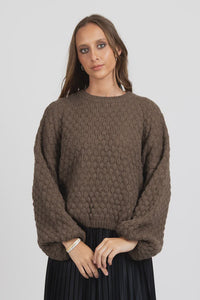 Honeycomb Knit / Chocolate