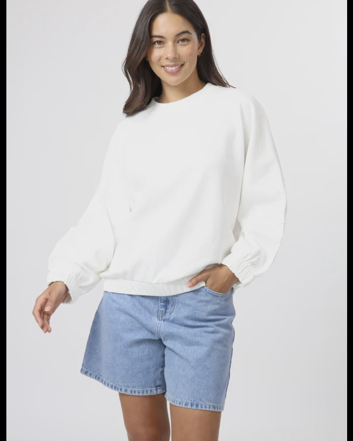 Bubble Sweatshirt / White