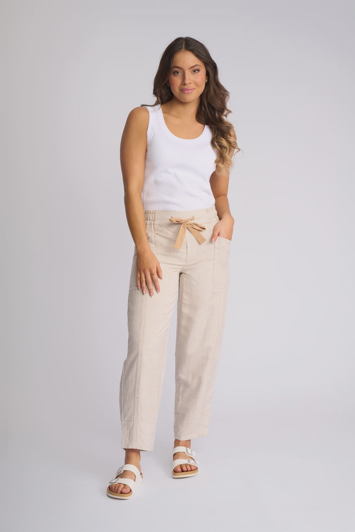 Dew Barrel Pant / Natural