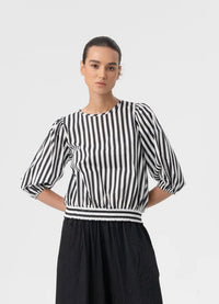 Zurich Top - Black Stripe
