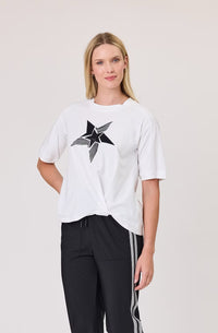 Paige Tee / White With Star