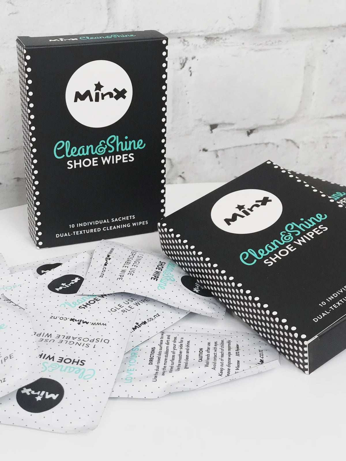 Clean and shine shoe wipes