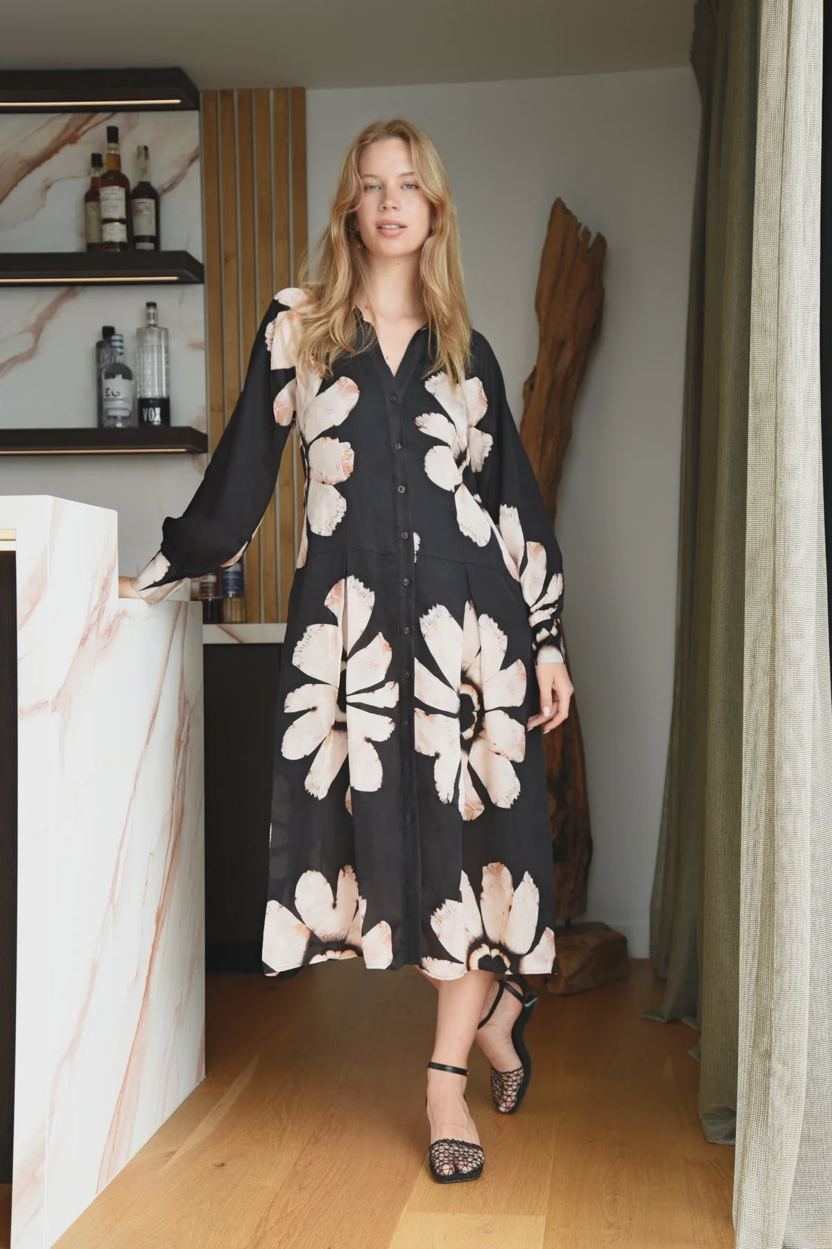 Winterful Dress / Blush Floral