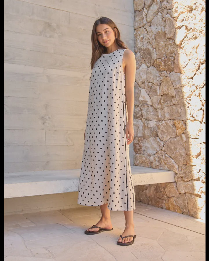 Marilyn Dress / Linen Spot
