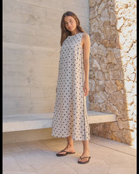 Marilyn Dress / Linen Spot