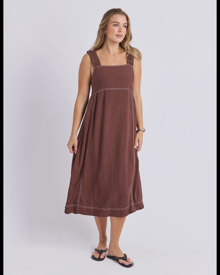 Sage Dress / Chocolate