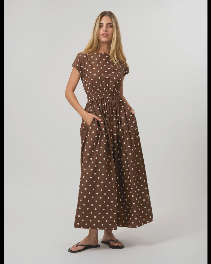 Dion Dress / Chocolate Spot