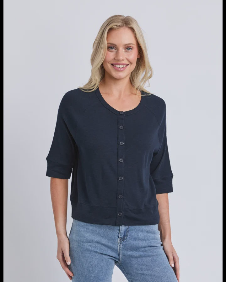Yvette S/S Cardi / Navy