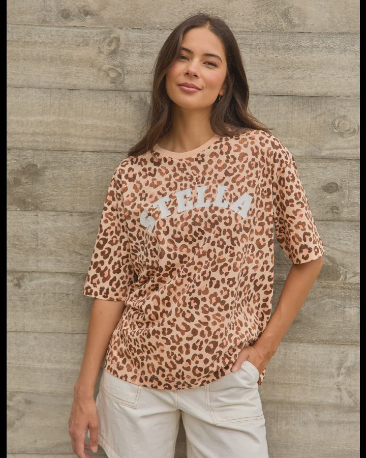 Porter Tee / Leopard Stella Femme