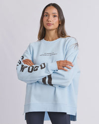 Origin Crew / Light Blue With Coffee