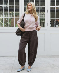 Demi Pleated Pant / Chocolate