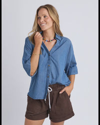 Riley Lyocel Shirt / Chambray Blue
