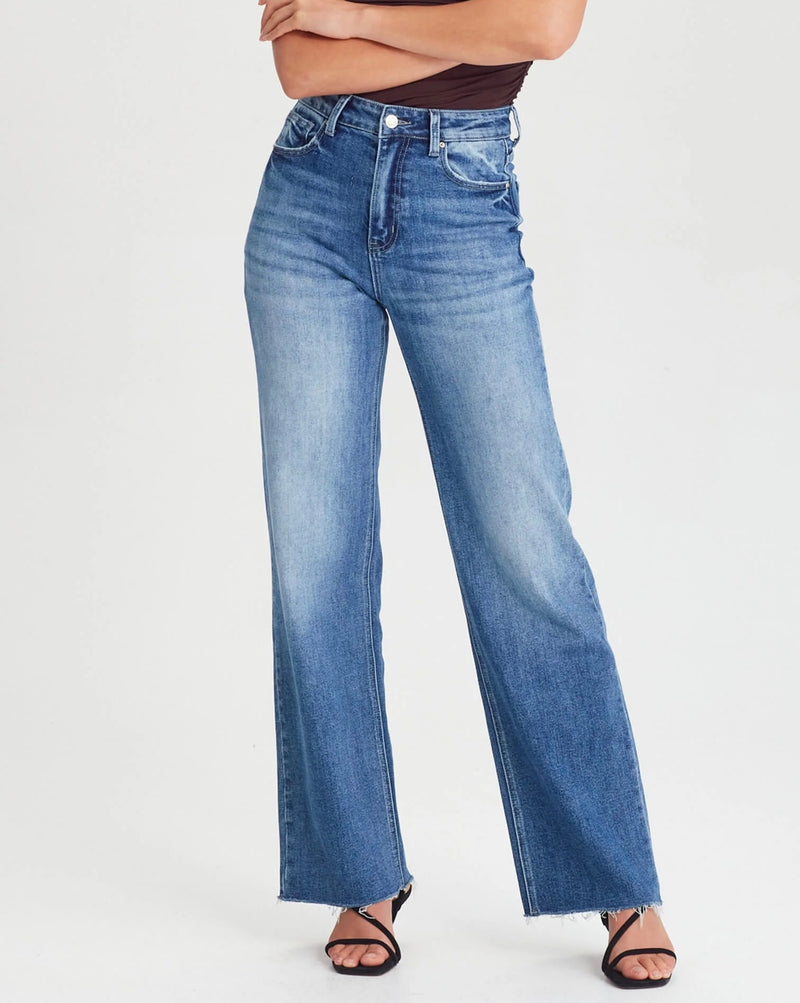 Alanis Wide Leg Jean - Denim Blue