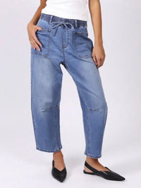 Leo Barrel Jeans - Blue