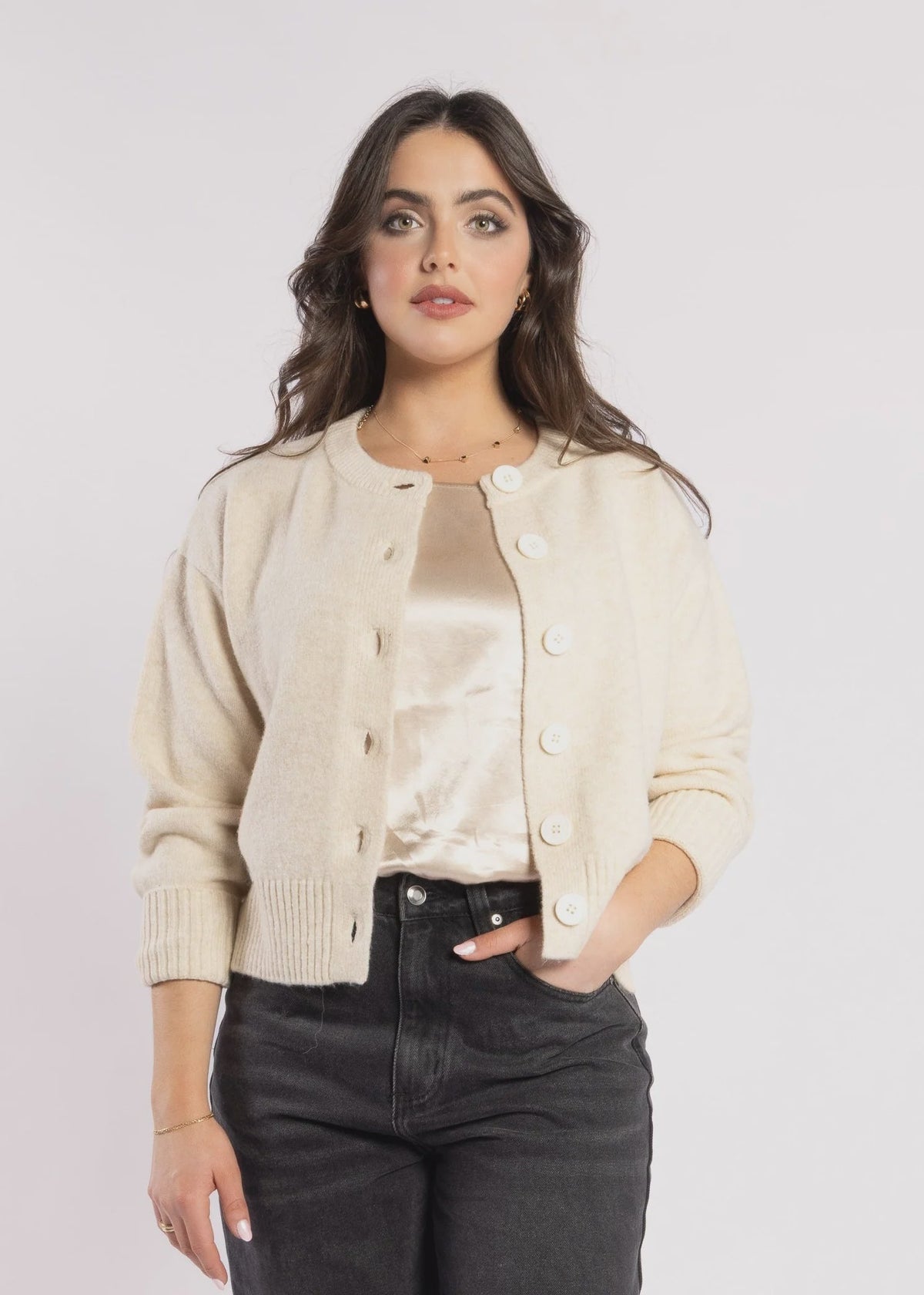 Jules Cardigan/ Oat