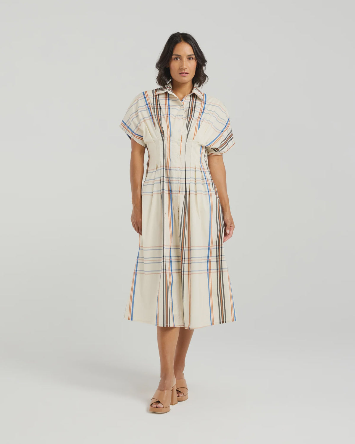 Audrey Dress / Sunset Plaid