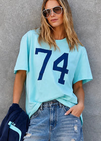 Graphic Tee - Pale Blue