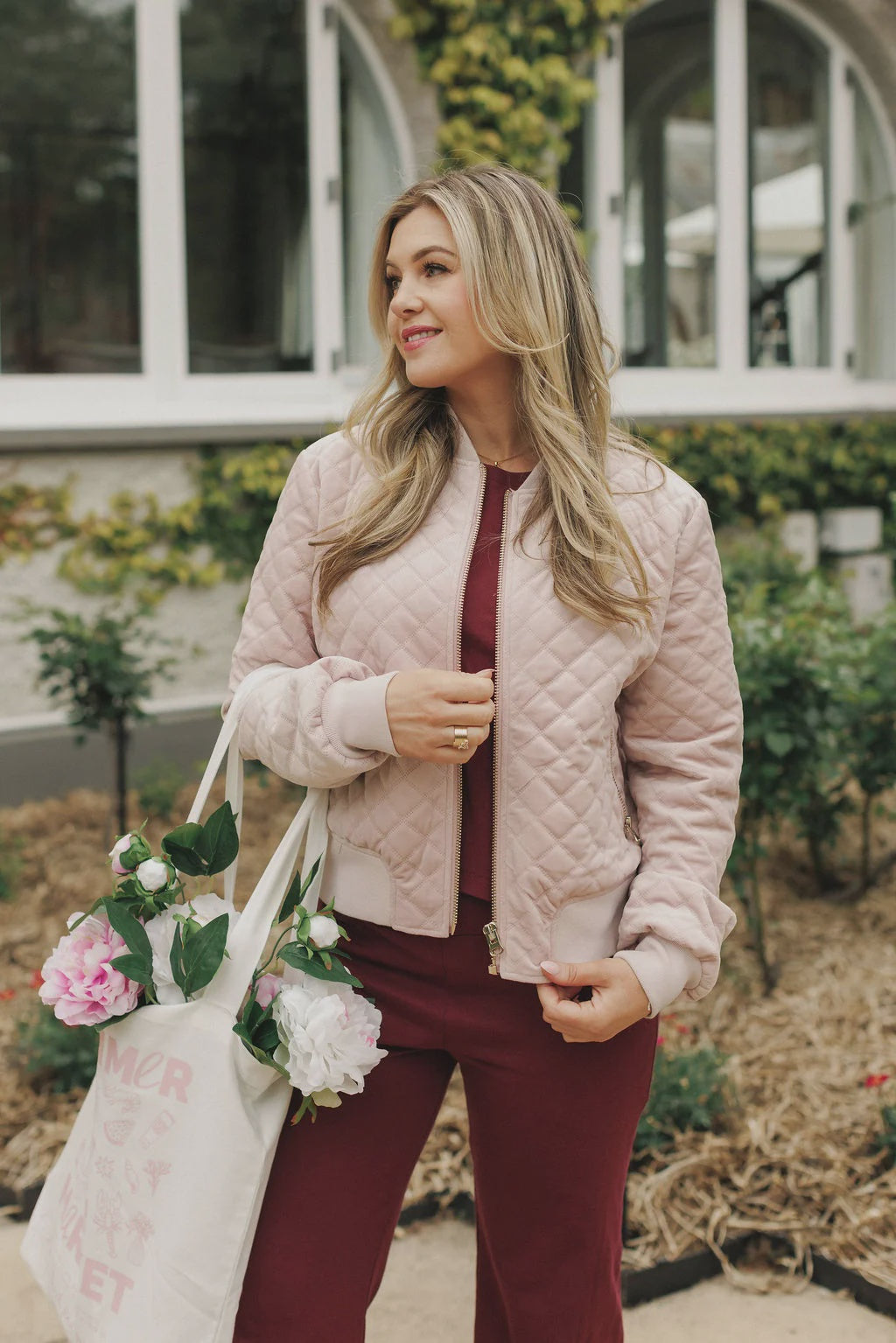 Wyld Bomber / Quilted Rose