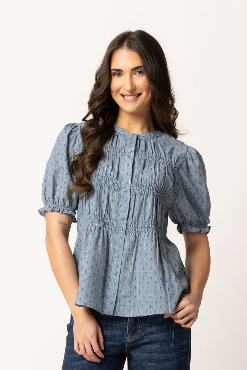 Bonita Top / Denim Shimmer