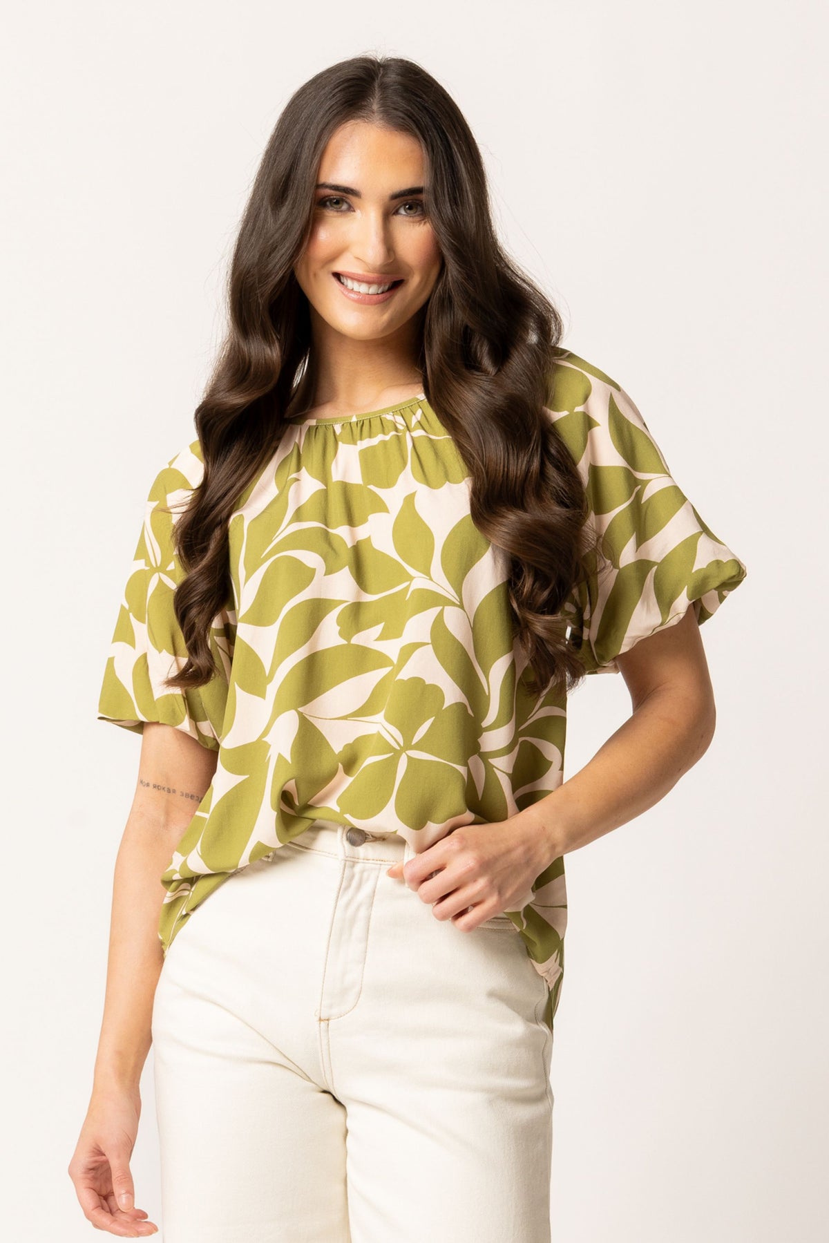 Haven Top / Avocado Leaf
