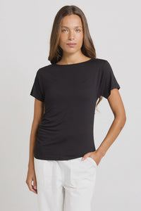 Victoria Viscose Tee / Black