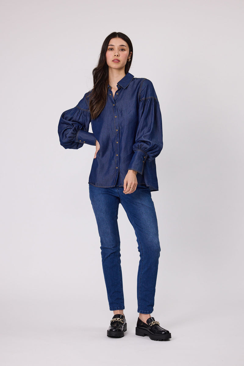 Sylvie Blouse - Indigo