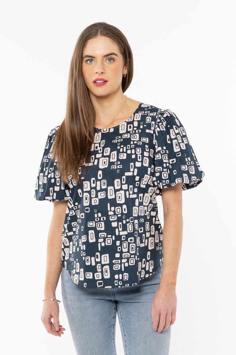 Relaxed Carefree Top - Cotton Contour