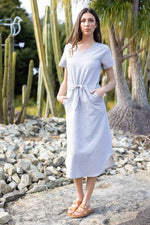 Imogen Midi Dress - Grey