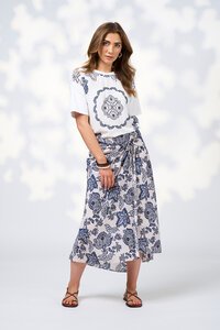 Indie Tee - Silk White Multi