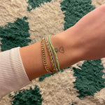 Indie Bracelet - Gold Plated - Green