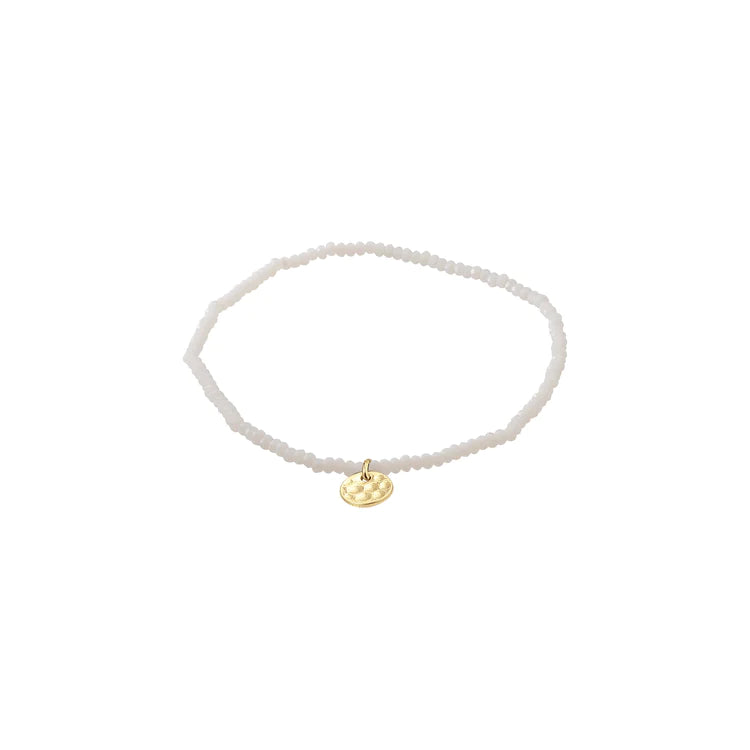Indie Bracelet - Gold Plated - White