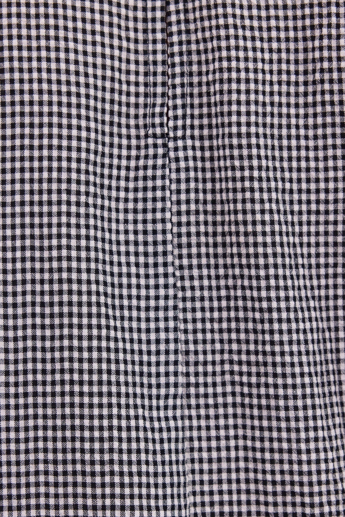 Influential Black White Mini Gingham High Neck Top