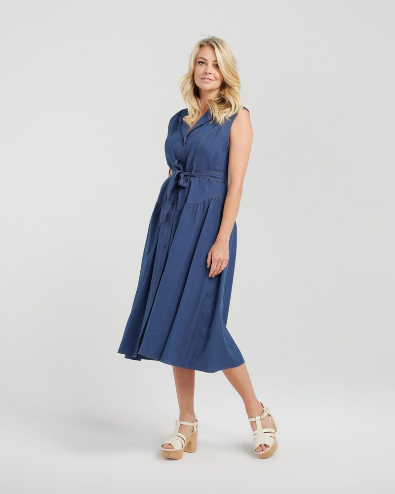 Ivy Dress - Deep Blue