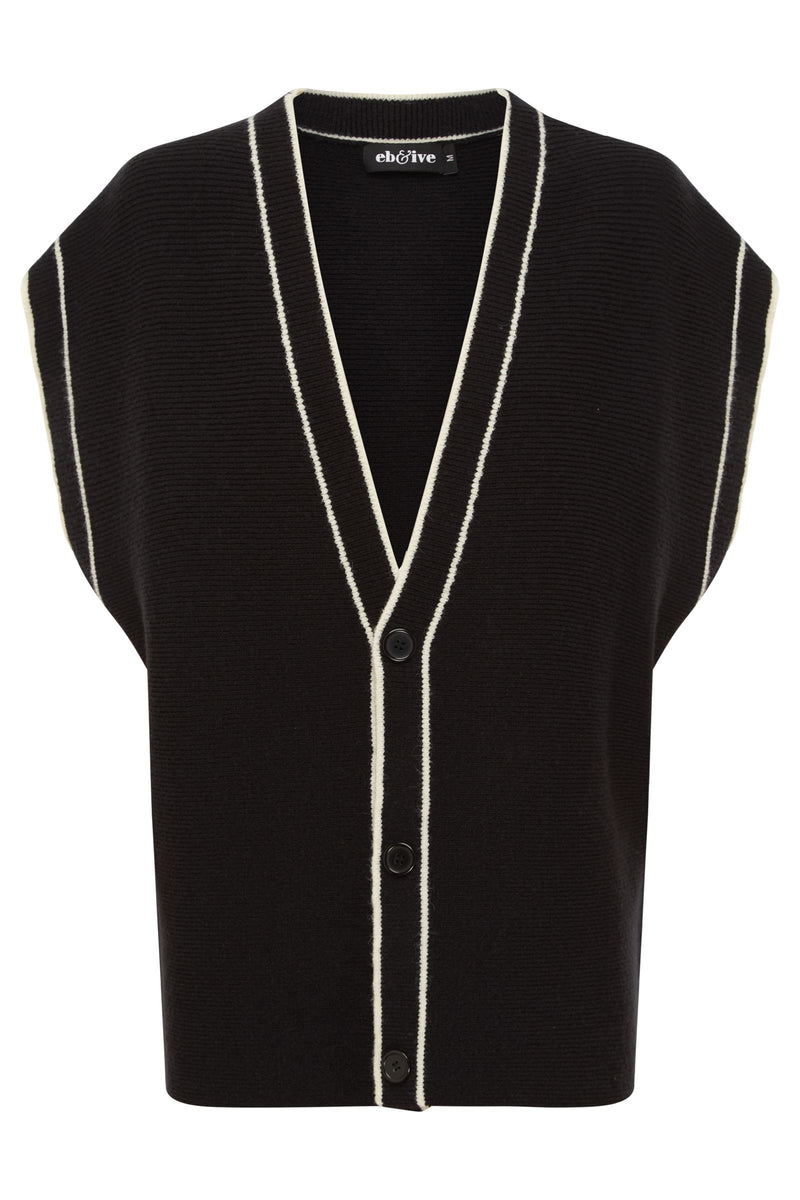 Avino Knit Vest - Black