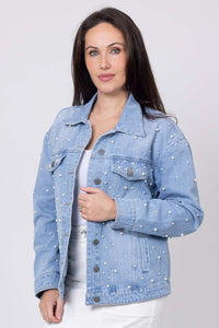 Skye Denim Jacket - Pearl Detail