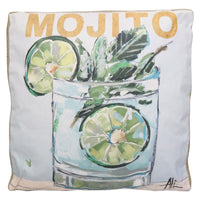 Art Cushion Burlap Mojito