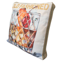 Art Cushion Burlap Old  Fashioned