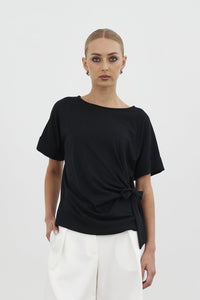 Zenith Tie Top - Black
