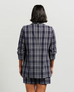 Kennedy Blazer - Ink Plaid