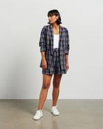 Kennedy Blazer - Ink Plaid