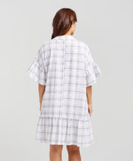 Kiera Dress - Oat Plaid