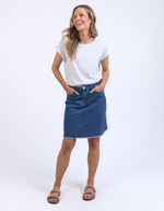 Belle Skirt - Mid Blue