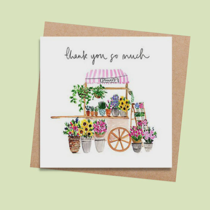 Thank You Flower Market Card