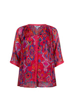 Festive Blouse - Rouge Multi