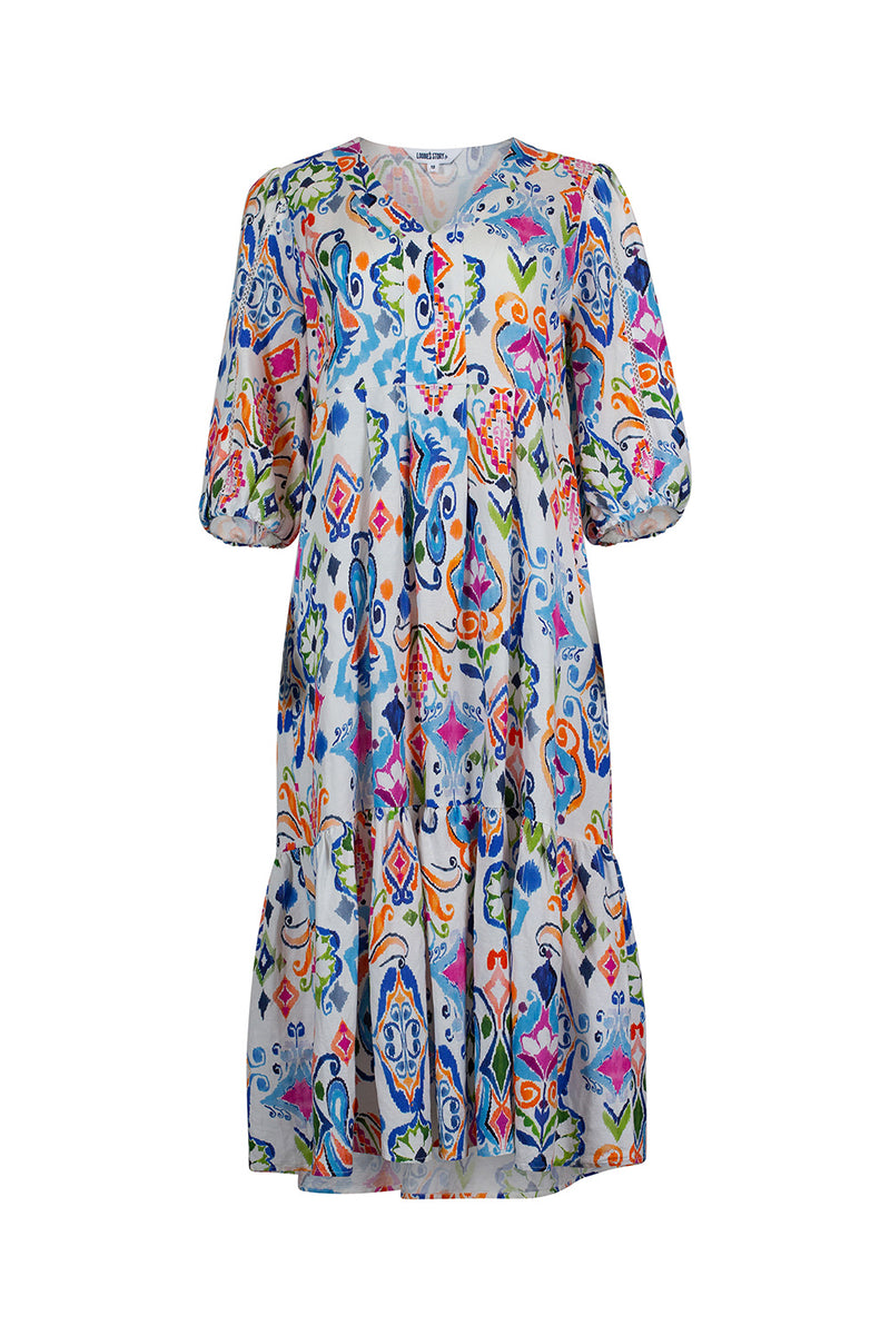 Pascale Dress - White Multi