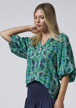 Gia Blouse - Kelly Green