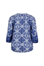 Aria Shirt - Cobalt Multi