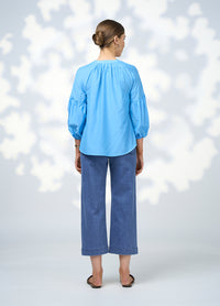 Gaia Blouse - Azure Blue