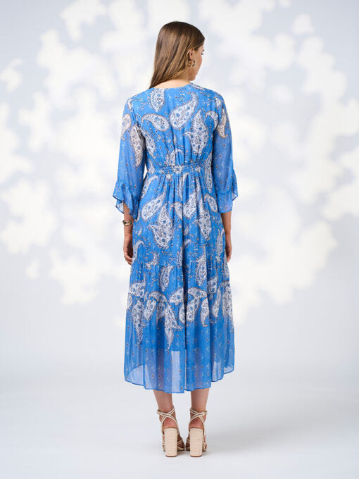 Sibella Midi Dress - Chambray Multi