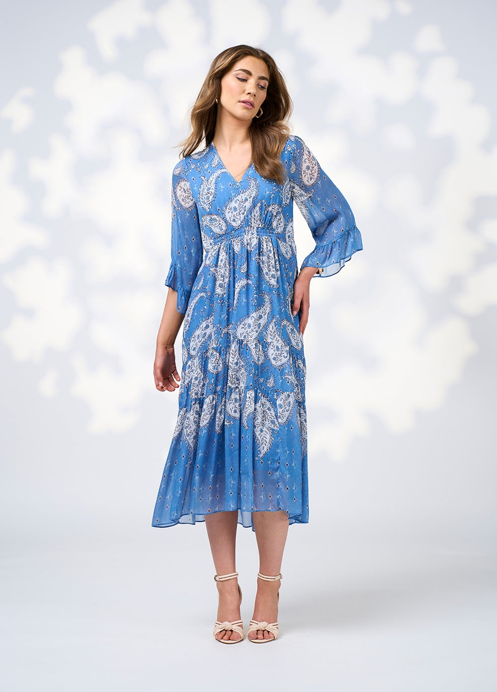 Sibella Midi Dress - Chambray Multi